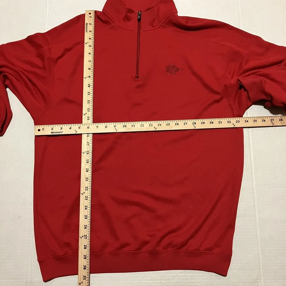 Cutter&Buck San Diego State Aztecs 1/4 Zip‎ Jacket Mens XL  Red Pima Cotton